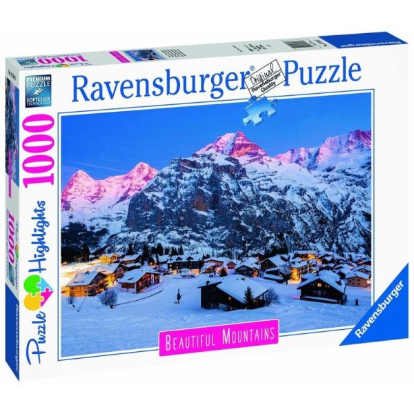 Ravensburger Puzzle 2D 1000 elementów: Bernese Oberland, Murren 17316