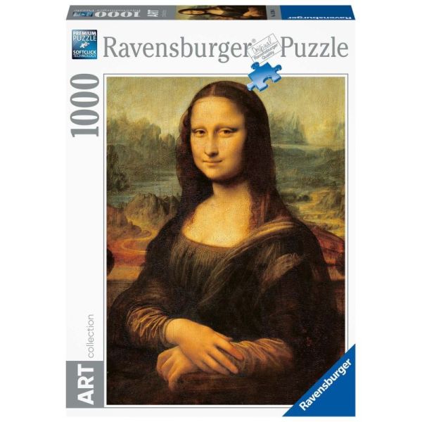 Ravensburger Puzzle dla dorosłych 2D: 1000 elementów ART Collection - Mona Lisa 15296