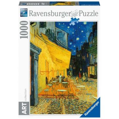 Ravensburger Puzzle dla dorosłych 2D: 1000 elementów ART Collection - Taras kawiarni w nocy 15373