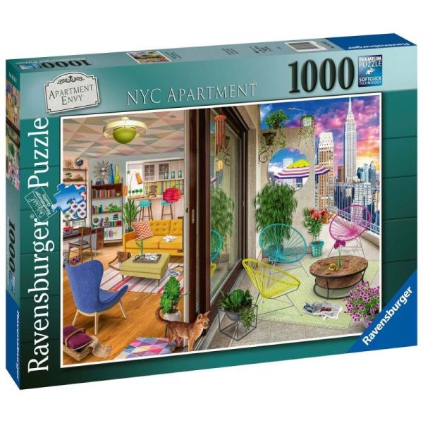 Ravensburger Puzzle 2D 1000 elementów: Apartament w Nowym Jorku  16545