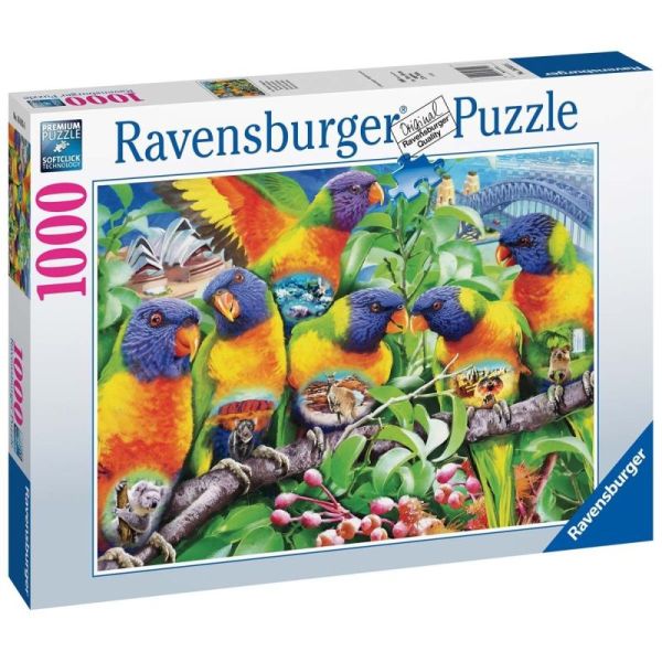 Ravensburger Puzzle 2D 1000 elementów: Kraina Lorikeet 16815