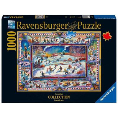 Ravensburger Puzzle 2D 1000 elementów: Kanadyjska zima 19759