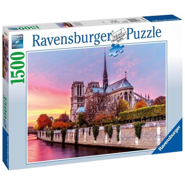 Ravensburger Puzzle 2D 1500 elementów: Katedra Notre Dame 16345
