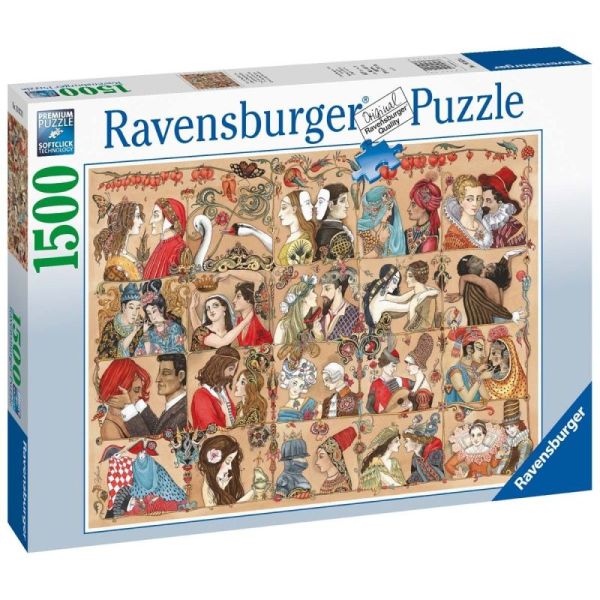 Ravensburger Puzzle 2D 1500 elementów:  Historia miłości  16973