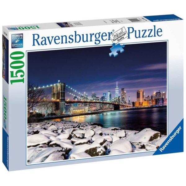 Ravensburger Puzzle 2D 1500 elementów: Zima w Nowym Jorku 17108