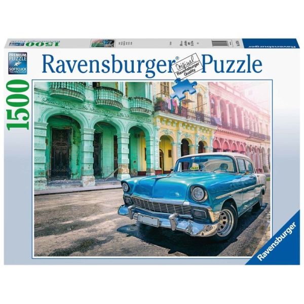 Ravensburger Puzzle 2D 1500 elementów: Auta Kuby 16710