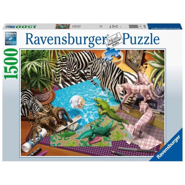 Ravensburger Puzzle 2D 1500 elementów: Przygoda z origami 16822