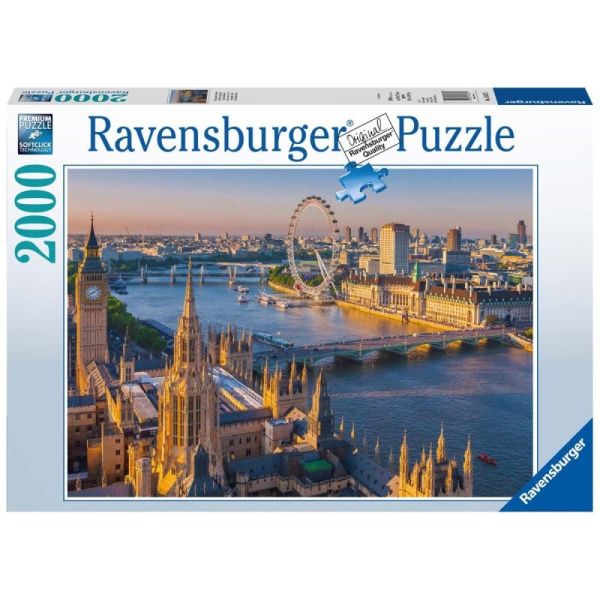 Ravensburger Puzzle 2D 2000 elementów: Nastrojowy Londyn 16627