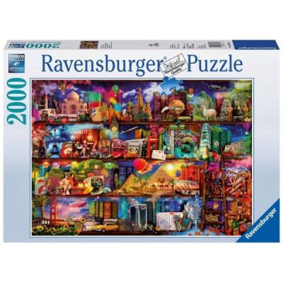 Ravensburger Puzzle 2D 2000 elementów: Świat książek 16685