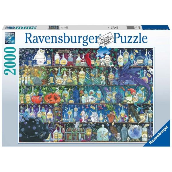 Ravensburger Puzzle 2D 2000 elementów: Trucizny i mikstury 16010