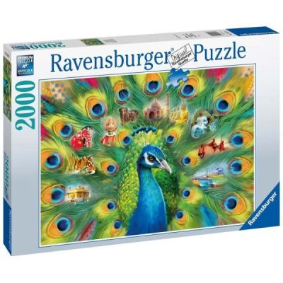 Ravensburger Puzzle 2D 2000 elementów: Pawia Kraina 1657