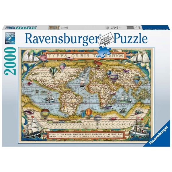 Ravensburger Puzzle 2D 2000 elementów: Dokoła świata 16825