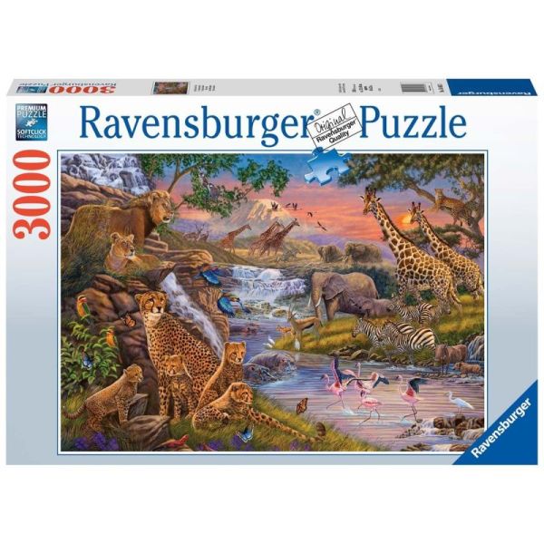 Ravensburger Puzzle 2D 3000 elementów: Królestwo zwięrząt 16465