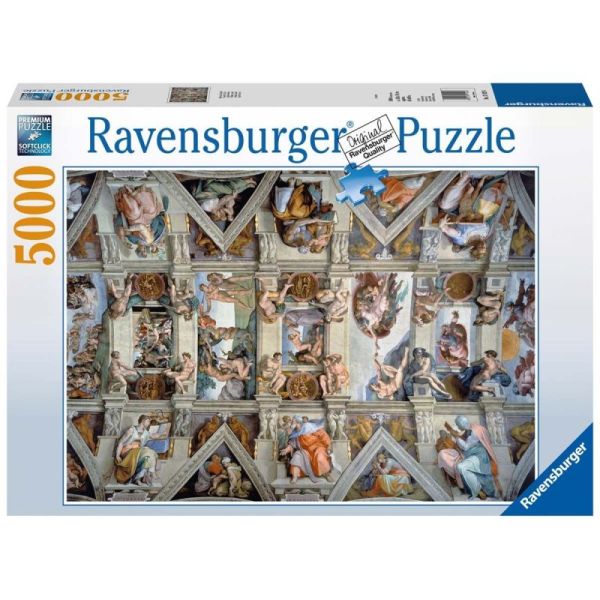 Ravensburger Puzzle 2D 5000 elementów: Freski kaplicy sykstyńskiej 17429