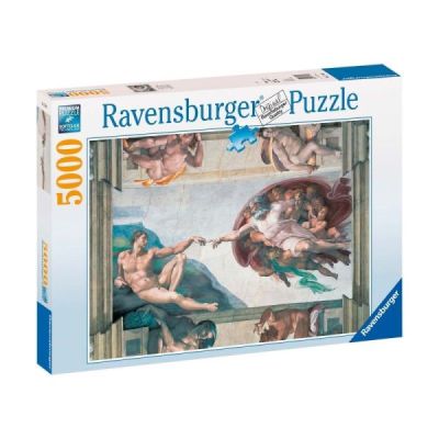 Ravensburger Puzzle 2D 5000 elementów: Michał Anioł - Stworzenie Adama 17408