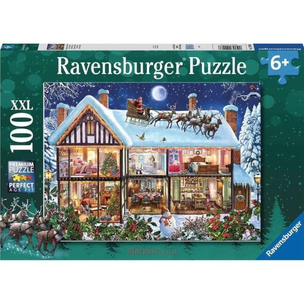 Ravensburger Puzzle 2D 100 elementów  W święta 12996
