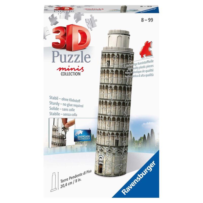 Ravensburger Puzzle 3D Mini budynki: Krzywa Wieża w Pizie 60 elementów 11247