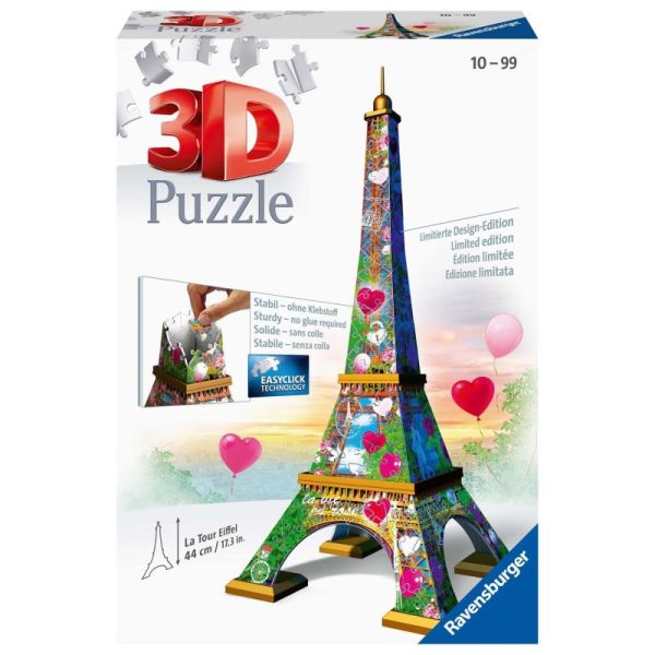 Ravensburger Puzzle 3D Budynki: Wieża Eiffla Love Edition 216 elementów 11183