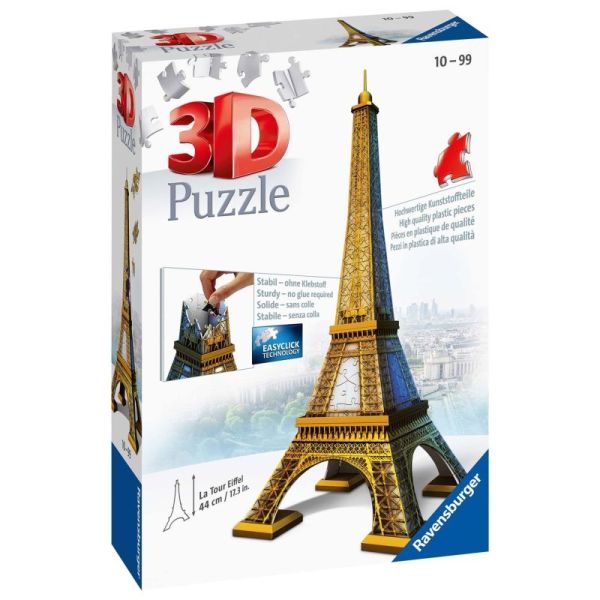 Ravensburger Puzzle 3D Budynki: Wieża Eiffla 216 elementów 12556