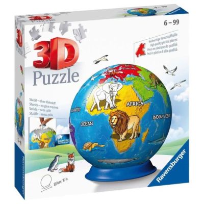 Ravensburger Puzzle 3D Kula: Dziecinny globus 72 elementy 11840