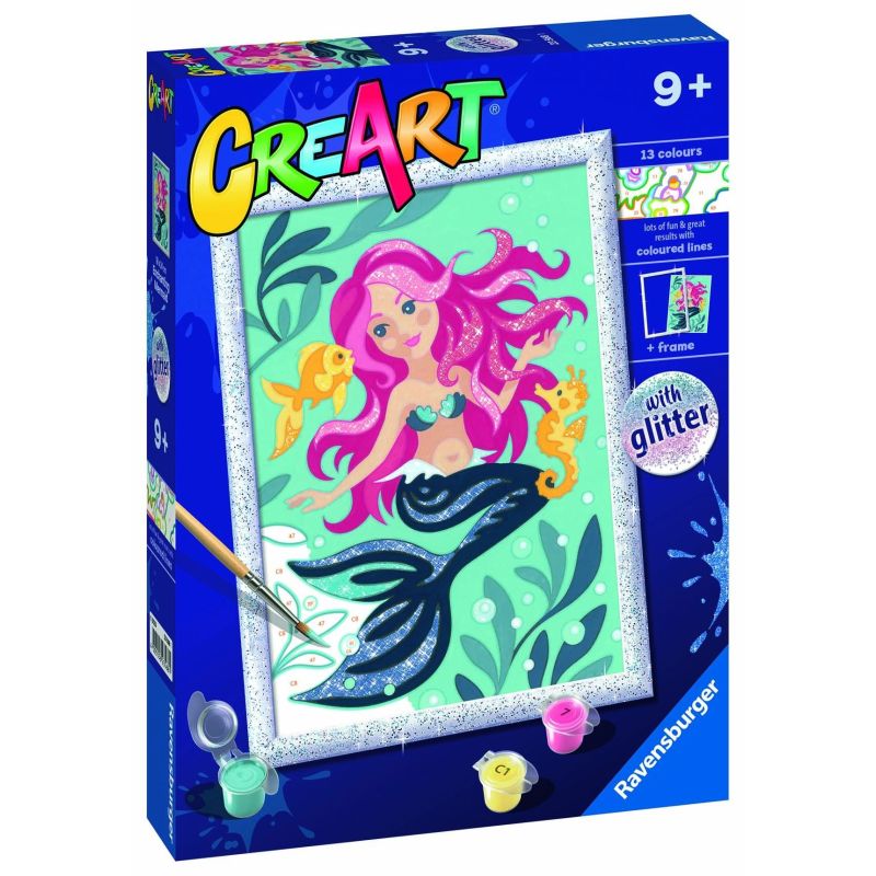 CreArt dla dzieci (seria D z brokatem): Syrenka 23568
