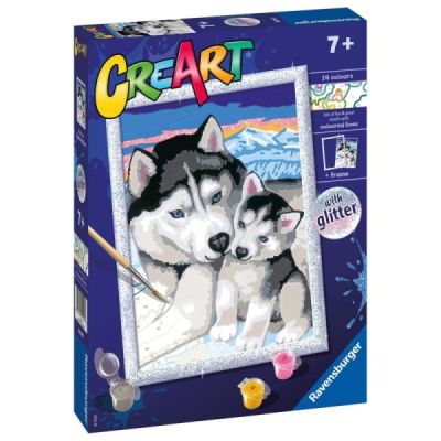 CreArt dla dzieci (seria D z brokatem): Husky 20215