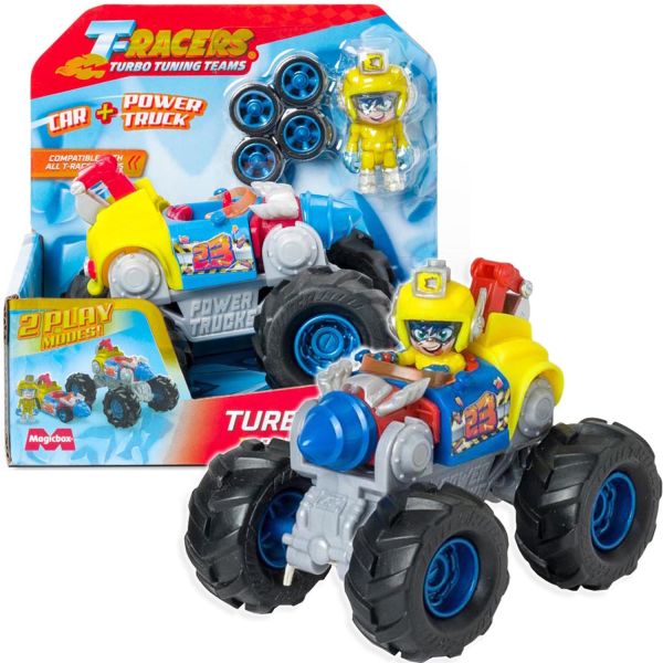 T-Racers Power Truck Turbo Digger Samochód z Figurką 8019