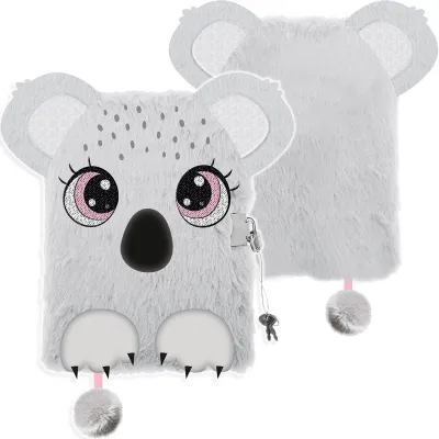 Bambino Pluszowy Pamiętnik na Kłódkę Koala Futerko A5 Włochacz 7795