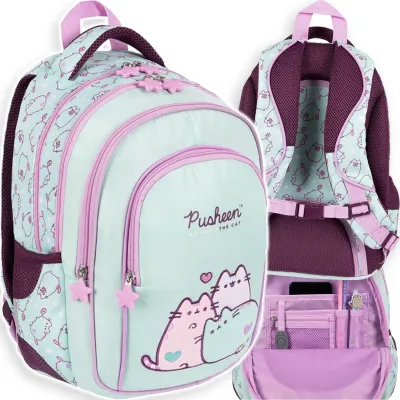 Pusheen Bambino Plecak Szkolny Tornister 4-Komory 22L Dla Dziewczynki 7320