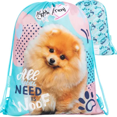 My Little Friend Plecak Worek Szkolny Na Obuwie Fluffy Dog Piesek 0390