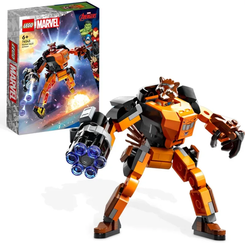 LEGO Marvel Mechaniczna Zbroja Rocketa Zestaw Klocki 76243