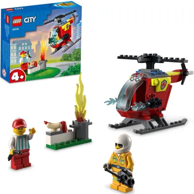 LEGO City Helikopter Strażacki Zestaw Klocków Klocki 60318