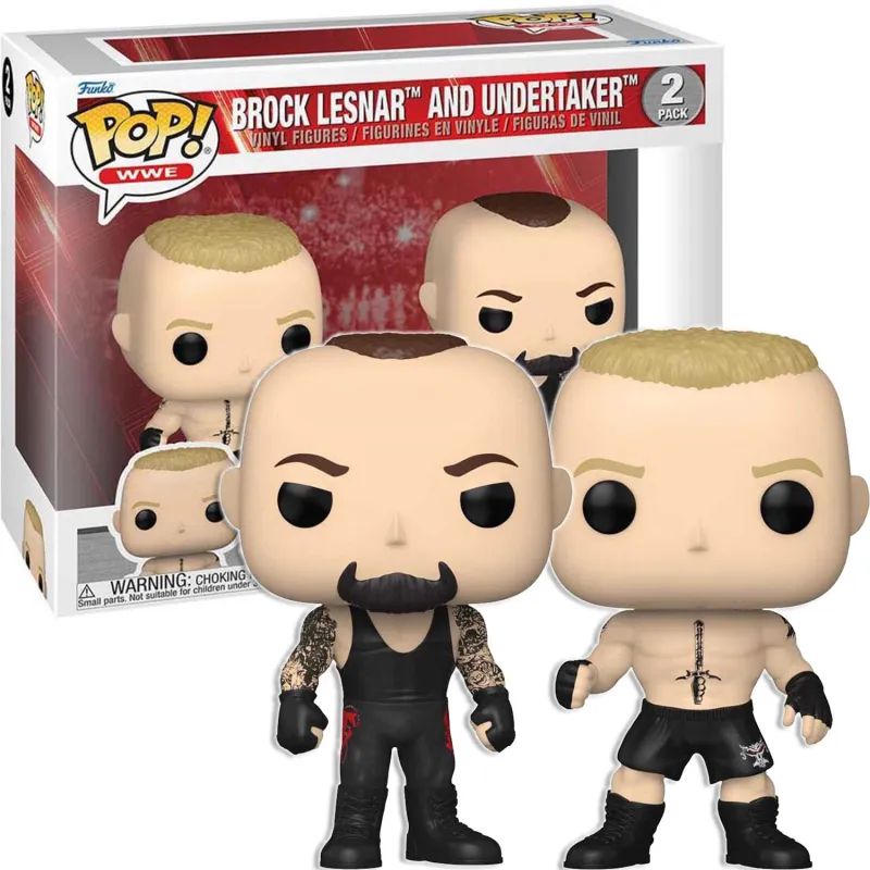 Funko POP! WWE Brock Lesnar i Undertaker 2Pak Figurki Winylowe 70620
