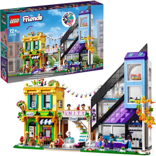LEGO Friends Sklep Wnętrzarski i Kwiaciarnia w Śródmieściu Zestaw Klocki 41732