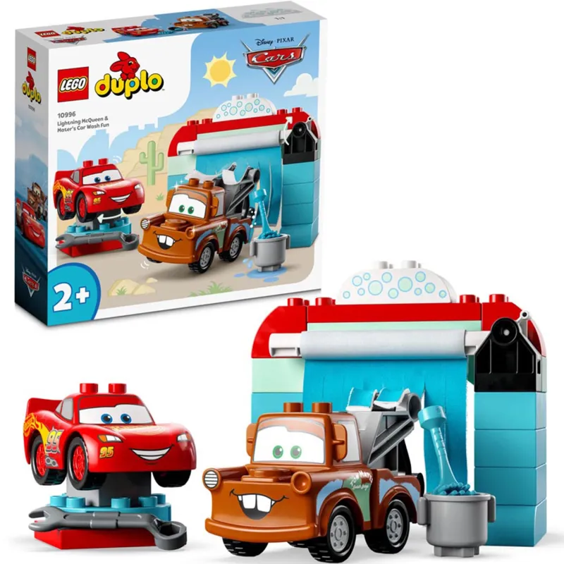 LEGO Disney Zygzak McQueen i Złomek - Myjnia Zestaw Klocki 10996