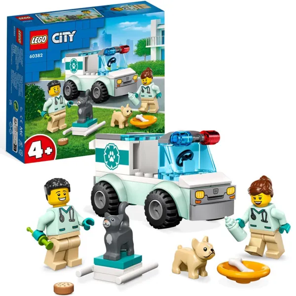 LEGO City Karetka Weterynaryjna Zestaw Klocki 60382