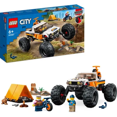 LEGO City Przygody Samochodem Terenowym z Napędem 4x4 Klocki 60387