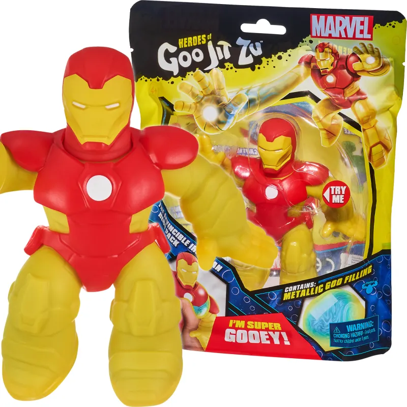 Goo Jit Zu Marvel Invicible Iron-Man Rozciągliwa Figurka Gniotek 41370