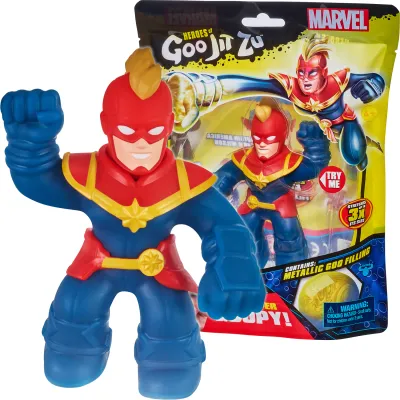 Goo Jit Zu Marvel Kapitan Marvel Rozciągliwa Figurka Gniotek 41487