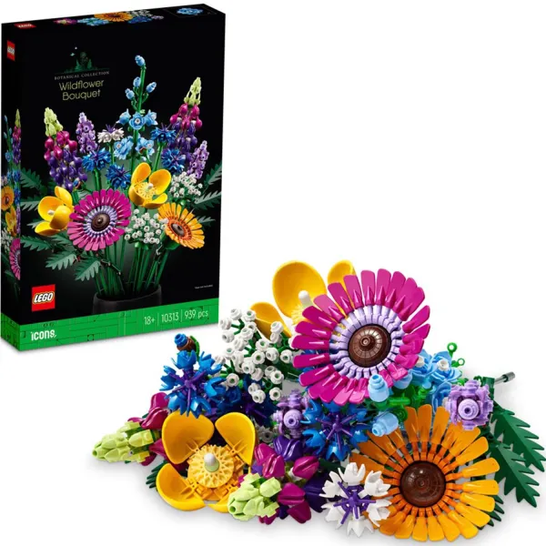 LEGO Icons Bukiet z Polnych Kwiatów Klocki Zestaw 10313