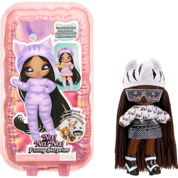 NaNaNa Fuzzy Surprise Zebra Girl Lalka z Futerkiem 591948