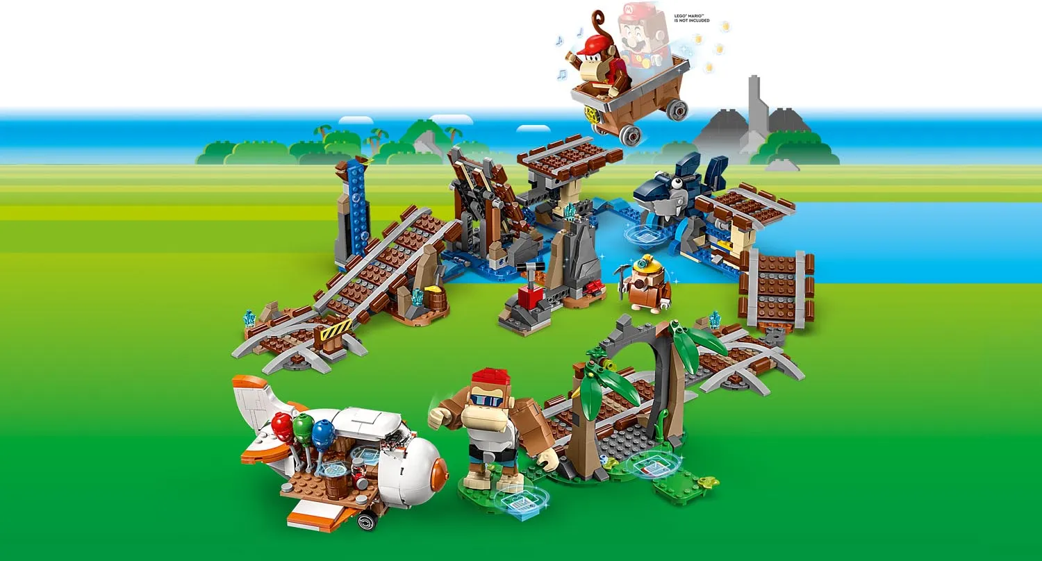 LEGO Super Mario Przejażdżka Wagonikiem Diddy Konga Zestaw Rozszerzający 71425