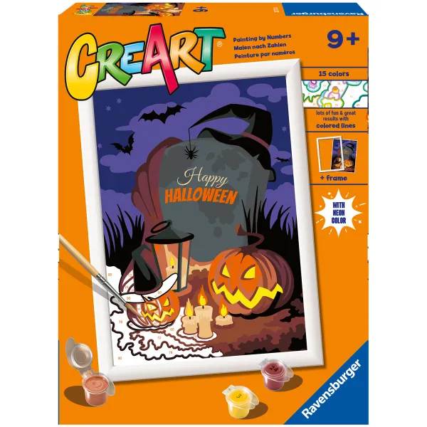 CreArt Hall0weenowy Nastrój Malowanie Po Numerach Ravensburger 23713
