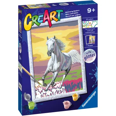CreArt Koń o zachodzie słońca Malowanie Po Numerach Ravensburger 23663