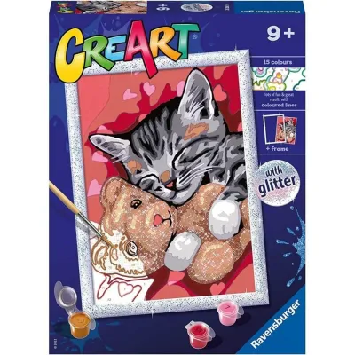 CreArt Spokojny kociak Malowanie Po Numerach Ravensburger 20266