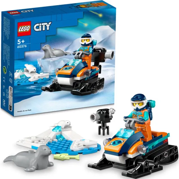 LEGO City Skuter Śnieżny Badacza Arktyki Zestaw Klocki 60376