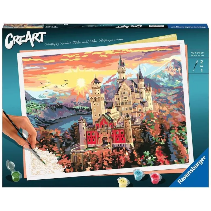 CreArt Magiczny Zamek Malowanie Po Numerach Ravensburger 20278
