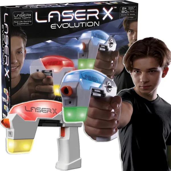 Laser X Evolution Mikro Blaster Pistolety na Podczerwień Zestaw Podwójny 88168