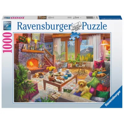 Ravensburger Puzzle 2D 1000 Przytulny pokój 17495
