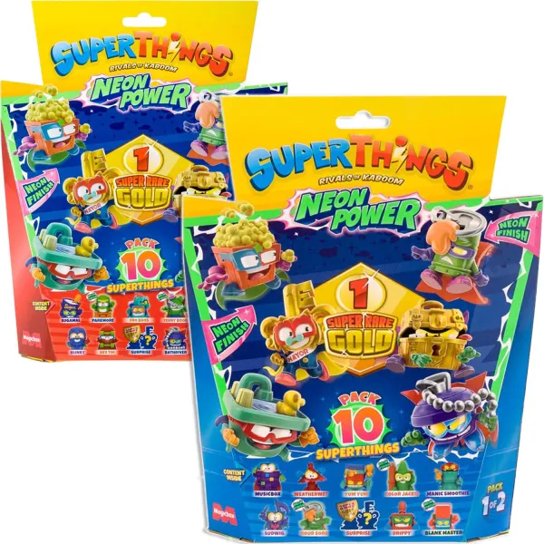 Super Things Neon Power 10pak Figurki Super Rare Zestaw 3587